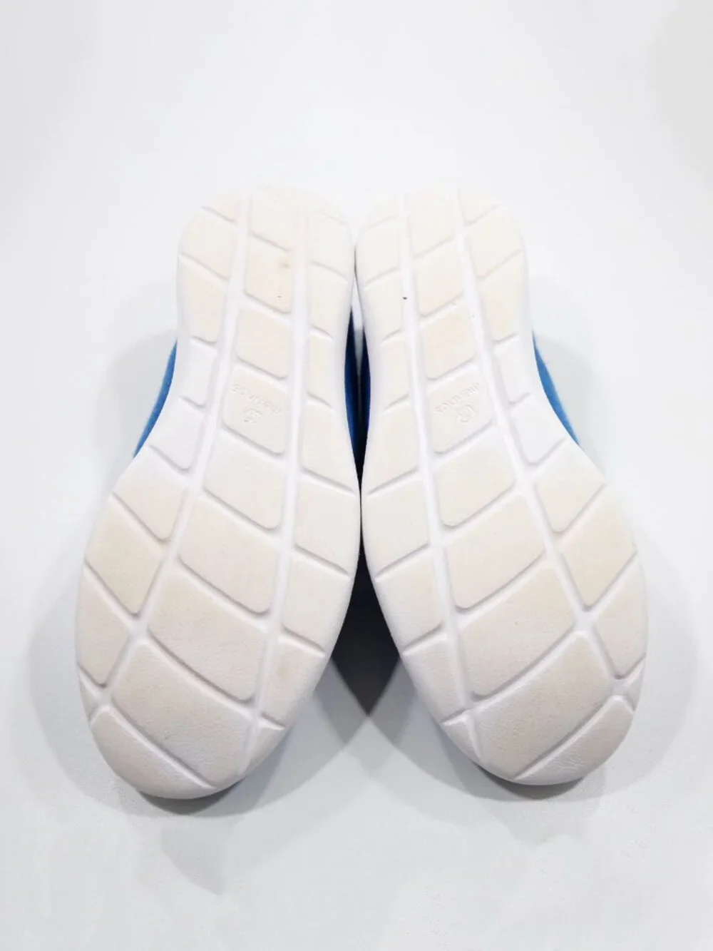 Merinos Blue Merino Wool Lightweight Slip On Comfort Sneakers - Men's 10/EU 43
